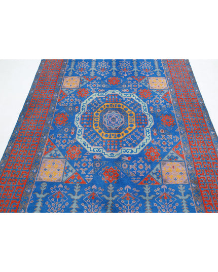 Revival 5' 7" X 8' 2" Hand Knotted Wool Rug 5' 7" X 8' 2" (170 X 249) / Blue / Wool