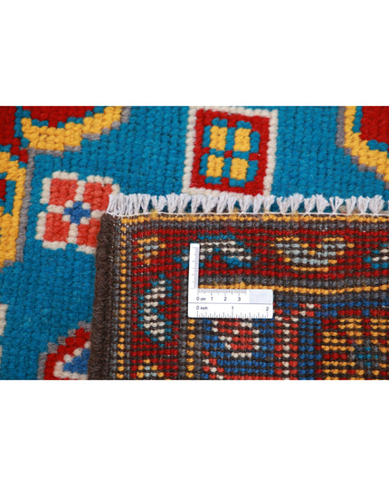 Revival 5' 2" X 7' 5" Hand Knotted Wool Rug 5' 2" X 7' 5" (158 X 226) / Teal / Wool