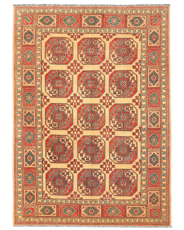 Revival 6' 10" X 9' 7" Hand Knotted Wool Rug 6' 10" X 9' 7" (208 X 292) / Gold / Wool