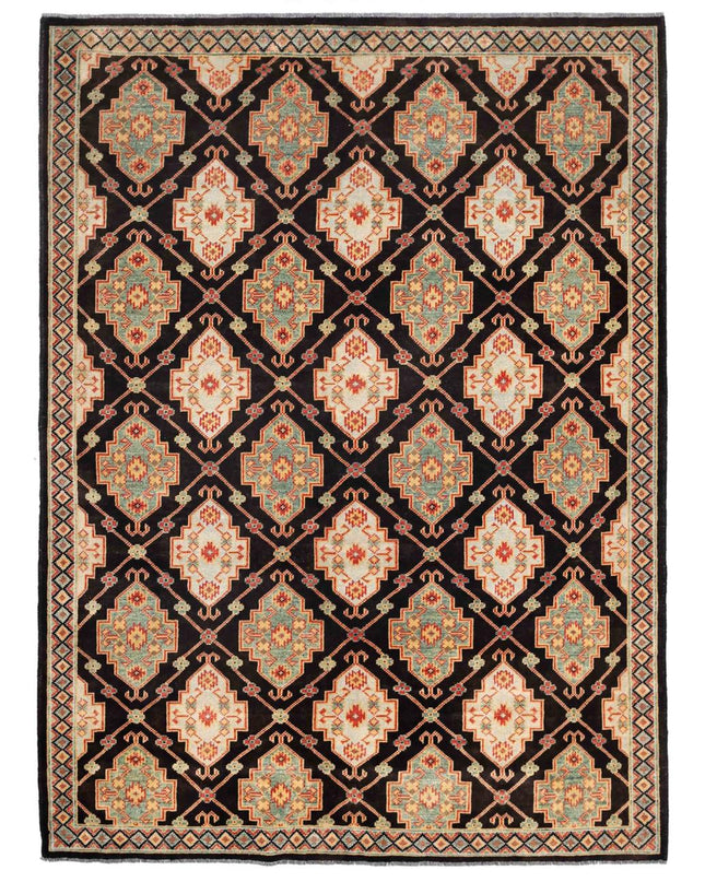Revival 5' 7" X 7' 8" Hand Knotted Wool Rug 5' 7" X 7' 8" (170 X 234) / Brown / Wool