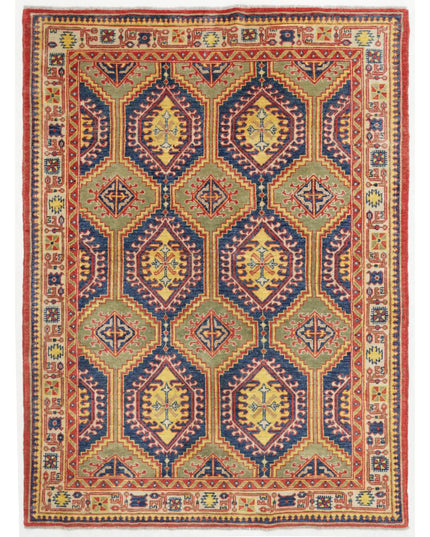 Revival 4' 11" X 6' 7" Hand Knotted Wool Rug 4' 11" X 6' 7" (150 X 201) / Blue / Wool
