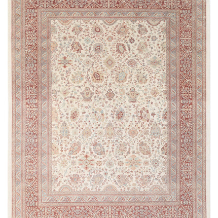 Samsun 10' 8" X 13' 7" Hand Knotted Wool Rug 10' 8" X 13' 7" (325 X 414) / Ivory / Wool