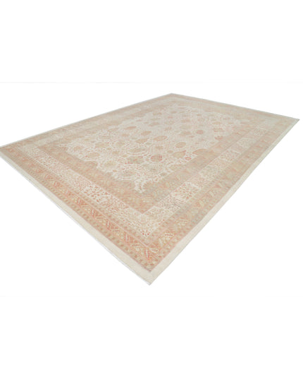 Samsun 10' 10" X 15' 2" Hand Knotted Wool Rug 10' 10" X 15' 2" (330 X 462) / Ivory / Wool