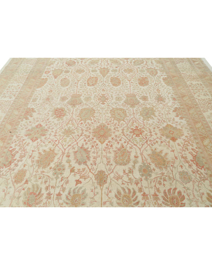 Samsun 10' 10" X 15' 2" Hand Knotted Wool Rug 10' 10" X 15' 2" (330 X 462) / Ivory / Wool