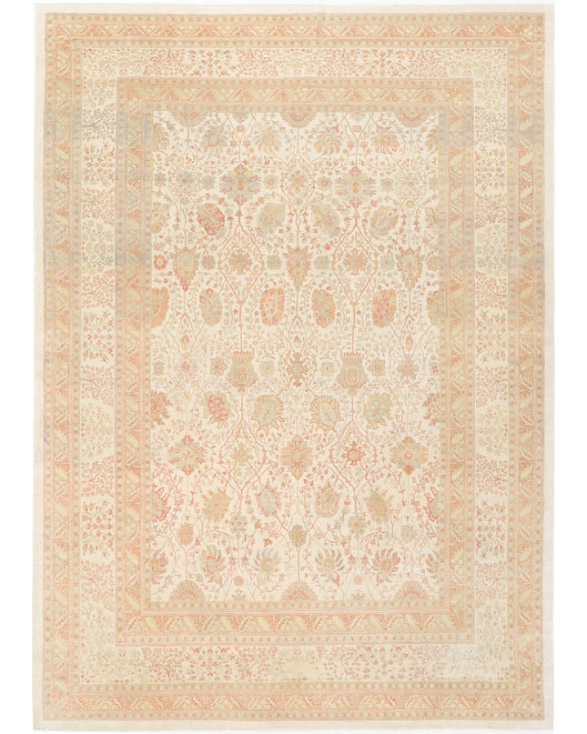 Samsun 10' 10" X 15' 2" Hand Knotted Wool Rug 10' 10" X 15' 2" (330 X 462) / Ivory / Wool