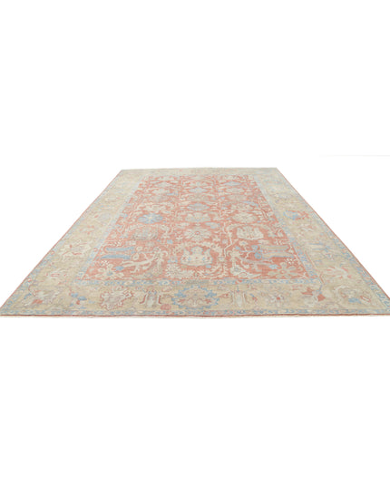 Samsun 10' 5" X 14' 8" Hand Knotted Wool Rug 10' 5" X 14' 8" (318 X 447) / Red / Wool