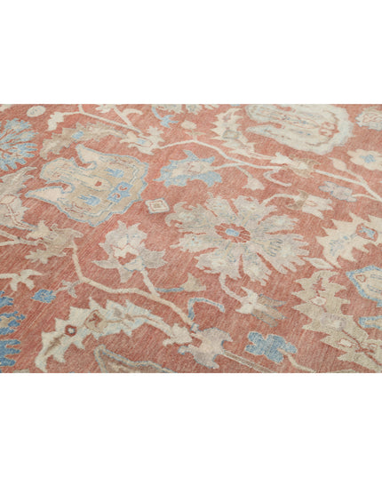 Samsun 10' 5" X 14' 8" Hand Knotted Wool Rug 10' 5" X 14' 8" (318 X 447) / Red / Wool