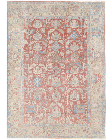 Samsun 10' 5" X 14' 8" Hand Knotted Wool Rug 10' 5" X 14' 8" (318 X 447) / Red / Wool
