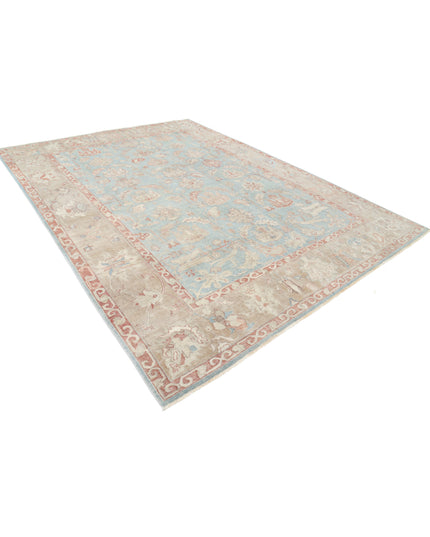 Samsun 8' 10" X 11' 11" Hand Knotted Wool Rug 8' 10" X 11' 11" (269 X 363) / Green / Wool