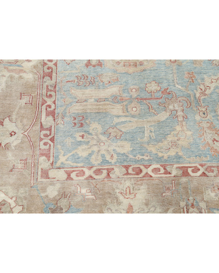 Samsun 8' 10" X 11' 11" Hand Knotted Wool Rug 8' 10" X 11' 11" (269 X 363) / Green / Wool