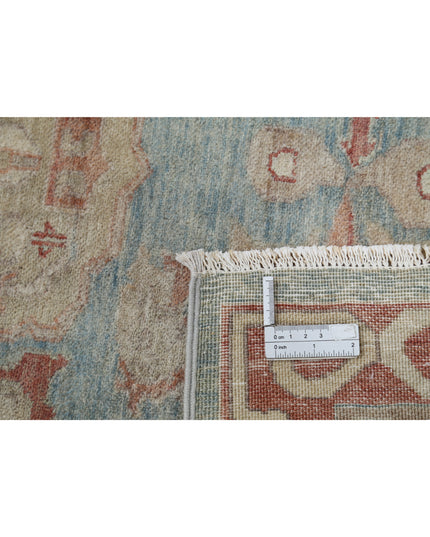 Samsun 8' 10" X 11' 11" Hand Knotted Wool Rug 8' 10" X 11' 11" (269 X 363) / Green / Wool