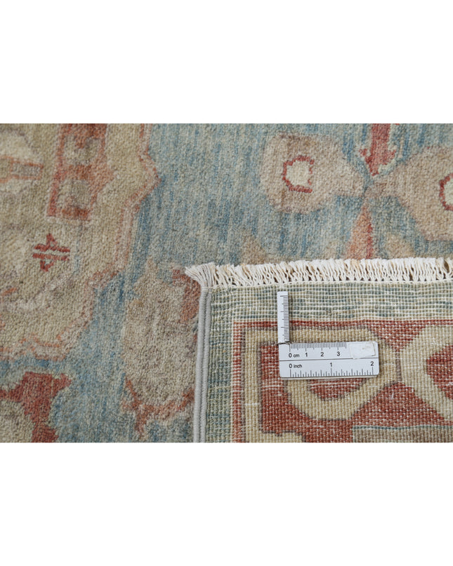 Samsun 8' 10" X 11' 11" Hand Knotted Wool Rug 8' 10" X 11' 11" (269 X 363) / Green / Wool