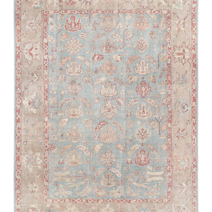 Samsun 8' 10" X 11' 11" Hand Knotted Wool Rug 8' 10" X 11' 11" (269 X 363) / Green / Wool
