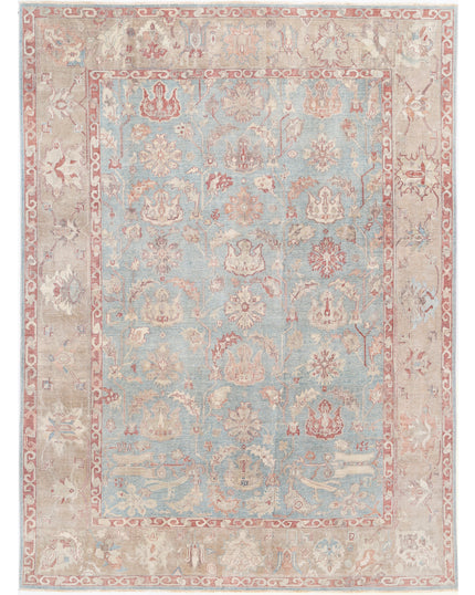 Samsun 8' 10" X 11' 11" Hand Knotted Wool Rug 8' 10" X 11' 11" (269 X 363) / Green / Wool