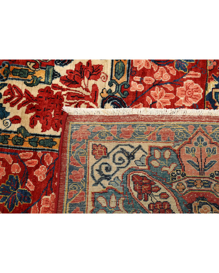 Sarouk 12' 2" X 17' 3" Hand Knotted Wool Rug 12' 2" X 17' 3" (371 X 526) / Red / Wool