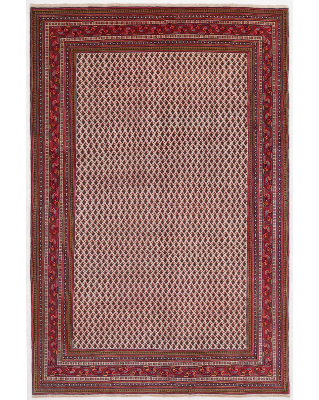 Sarouk 6' 10" X 10' 4" Hand Knotted Wool Rug 6' 10" X 10' 4" (208 X 315) / Ivory / Wool