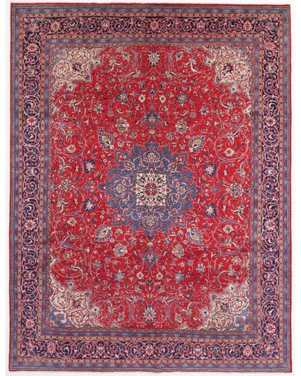 Sarouk 9' 8" X 12' 5" Hand Knotted Wool Rug 9' 8" X 12' 5" (295 X 379) / Red / Wool