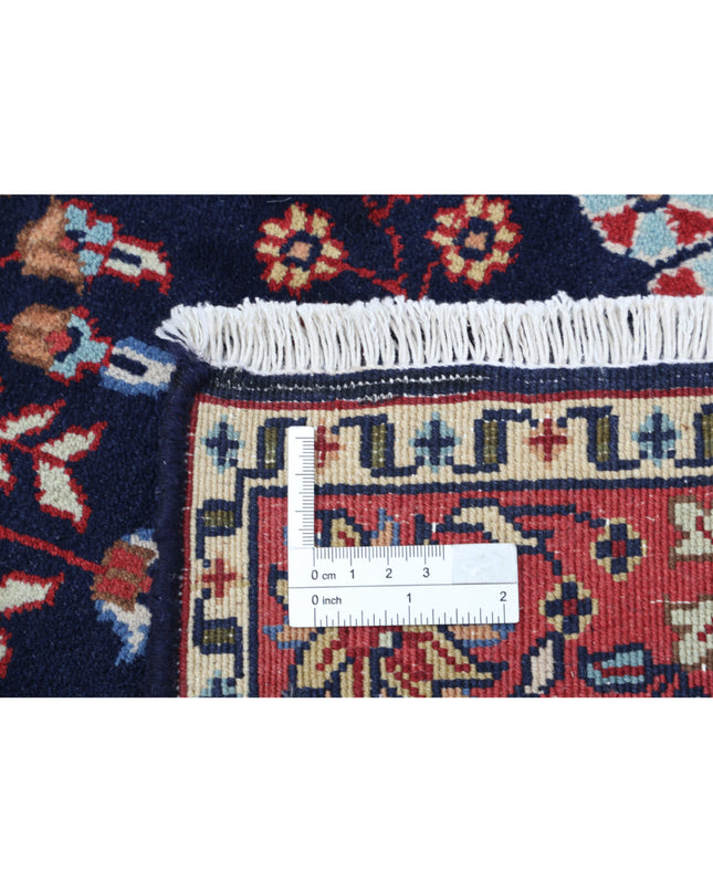 Sarouk 2' 6" X 12' 6" Hand Knotted Wool Rug 2' 6" X 12' 6" (76 X 381) / Blue / Wool