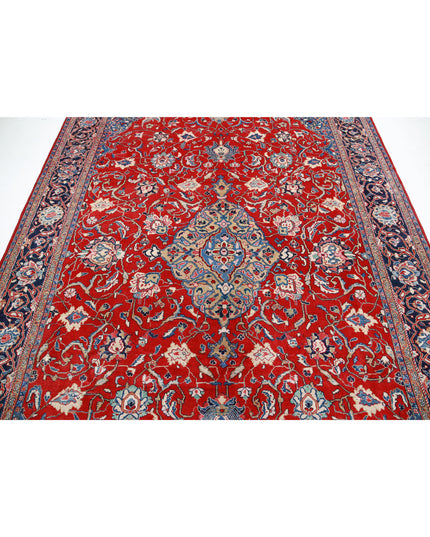 Sarouk 7' 2" X 10' 6" Hand Knotted Wool Rug 7' 2" X 10' 6" (219 X 320) / Red / Wool