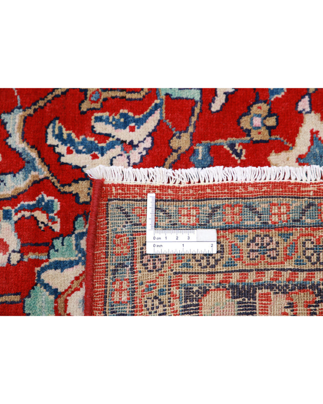 Sarouk 7' 2" X 10' 6" Hand Knotted Wool Rug 7' 2" X 10' 6" (219 X 320) / Red / Wool