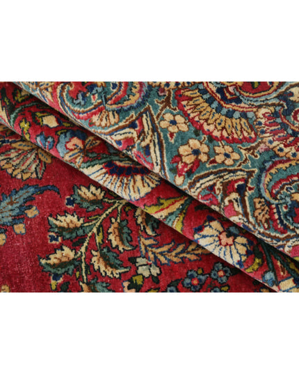 Sarouk 9' 11" X 14' 3" Hand Knotted Wool Rug 9' 11" X 14' 3" (302 X 434) / Pink / Wool