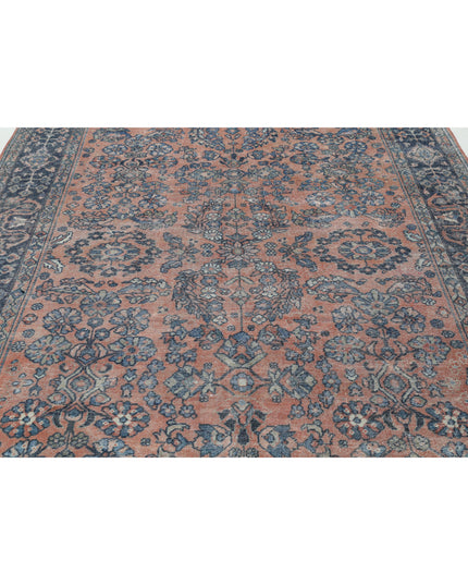 Sarouk 7' 3" X 10' 9" Hand Knotted Wool Rug 7' 3" X 10' 9" (221 X 328) / Peach / Wool