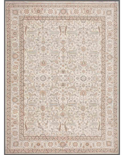 Serenity 9' 3" X 12' 1" Hand Knotted Wool Rug 9' 3" X 12' 1" (282 X 368) / Ivory / Wool