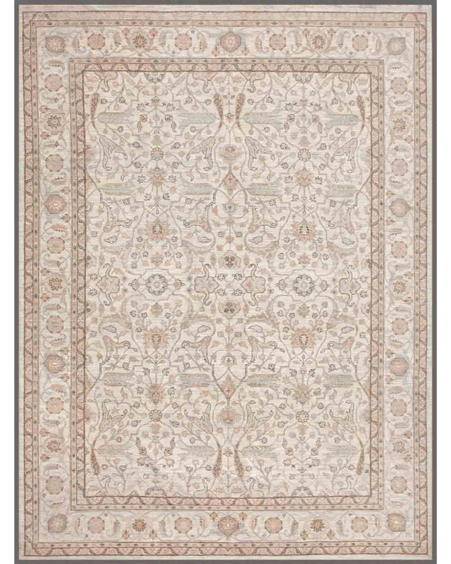 Serenity 9' 3" X 12' 1" Hand Knotted Wool Rug 9' 3" X 12' 1" (282 X 368) / Ivory / Wool