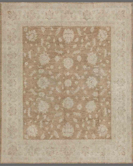 Serenity 8' 1" X 9' 8" Hand Knotted Wool Rug 8' 1" X 9' 8" (246 X 295) / Brown / Wool