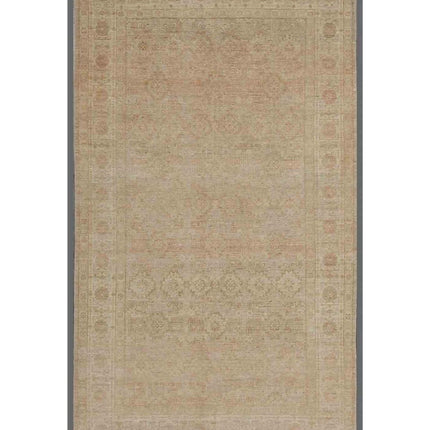 Serenity 6' 2" X 11' 3" Hand Knotted Wool Rug 6' 2" X 11' 3" (188 X 343) / Green / Wool