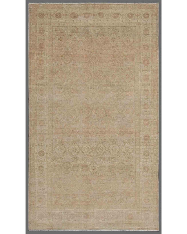 Serenity 6' 2" X 11' 3" Hand Knotted Wool Rug 6' 2" X 11' 3" (188 X 343) / Green / Wool
