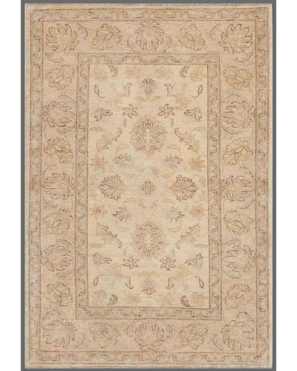 Serenity 3' 0" X 10' 2" Hand Knotted Wool Rug 3' 0" X 10' 2" (91 X 310) / Ivory / Wool