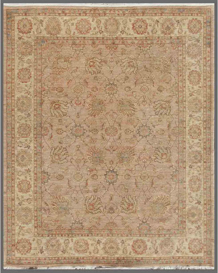 Serenity 8' 1" X 9' 8" Hand Knotted Wool Rug 8' 1" X 9' 8" (246 X 295) / Brown / Wool