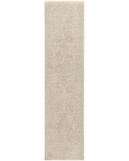 Serenity 2' 6" X 10' 0" Hand Knotted Wool Rug 2' 6" X 10' 0" (76 X 305) / Ivory / Wool