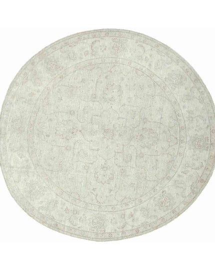 Serenity 7' 8" X 7' 11" Hand Knotted Wool Rug 7' 8" X 7' 11" (234 X 241) / Green / Wool