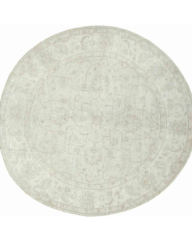 Serenity 7' 8" X 7' 11" Hand Knotted Wool Rug 7' 8" X 7' 11" (234 X 241) / Green / Wool