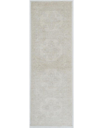 Serenity 2' 0" X 6' 3" Hand Knotted Wool Rug 2' 0" X 6' 3" (61 X 191) / Ivory / Wool