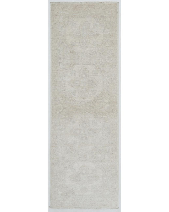 Serenity 2' 0" X 6' 3" Hand Knotted Wool Rug 2' 0" X 6' 3" (61 X 191) / Ivory / Wool