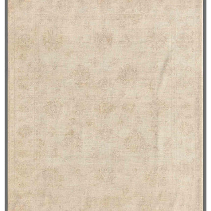 Serenity 6' 6" X 8' 0" Hand Knotted Wool Rug 6' 6" X 8' 0" (198 X 244) / Ivory / Wool