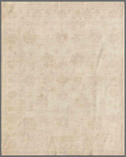 Serenity 6' 6" X 8' 0" Hand Knotted Wool Rug 6' 6" X 8' 0" (198 X 244) / Ivory / Wool
