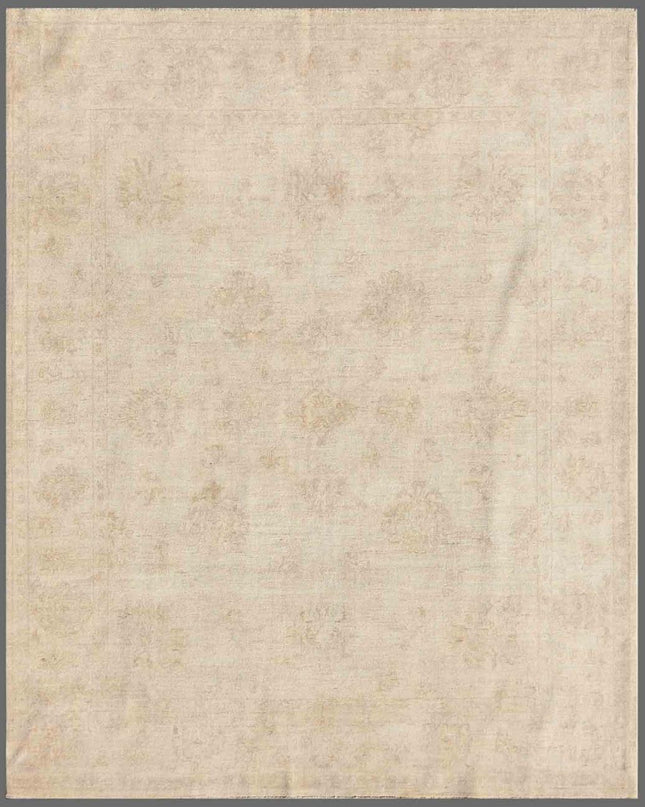 Serenity 6' 6" X 8' 0" Hand Knotted Wool Rug 6' 6" X 8' 0" (198 X 244) / Ivory / Wool