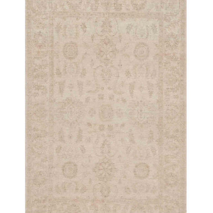 Serenity 5' 5" X 8' 1" Hand Knotted Wool Rug 5' 5" X 8' 1" (165 X 246) / Beige / Wool