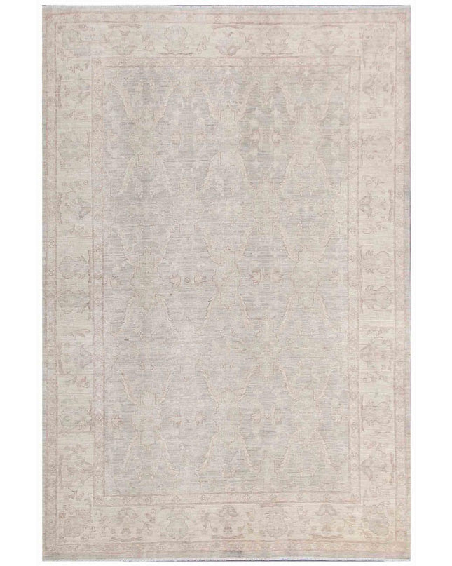 Serenity 5' 10" X 8' 9" Hand Knotted Wool Rug 5' 10" X 8' 9" (178 X 267) / Grey / Wool