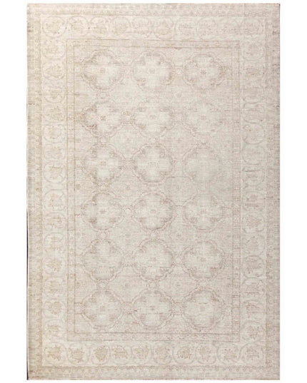 Serenity 6' 2" X 9' 3" Hand Knotted Wool Rug 6' 2" X 9' 3" (188 X 282) / Grey / Wool