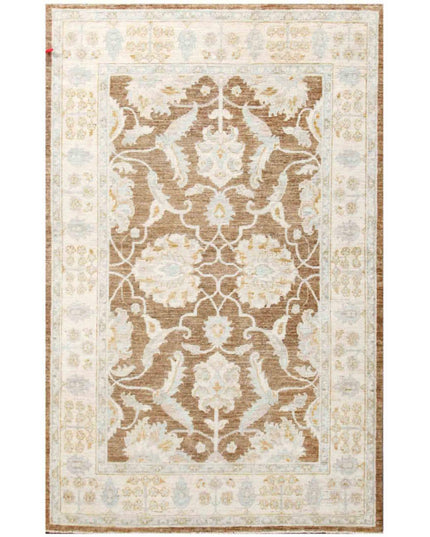 Serenity 4' 1" X 6' 3" Hand Knotted Wool Rug 4' 1" X 6' 3" (124 X 191) / Taupe / Wool