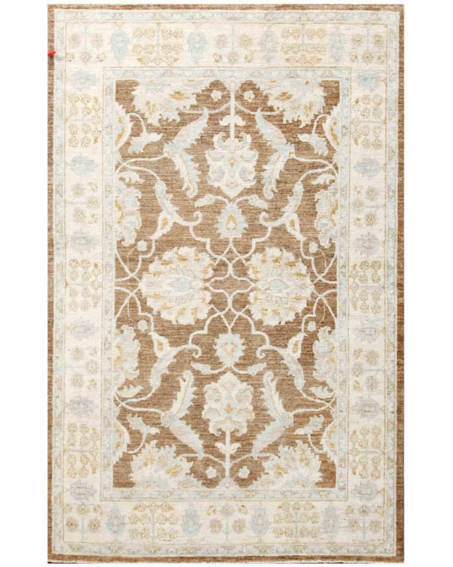 Serenity 4' 1" X 6' 3" Hand Knotted Wool Rug 4' 1" X 6' 3" (124 X 191) / Taupe / Wool