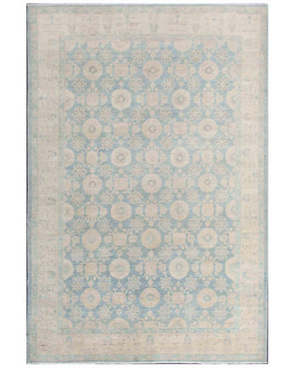 Serenity 6' 0" X 8' 9" Hand Knotted Wool Rug 6' 0" X 8' 9" (183 X 267) / Blue / Wool