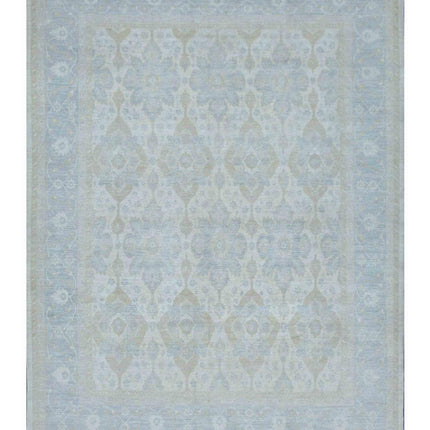 Serenity 10' 1" X 13' 0" Hand Knotted Wool Rug 10' 1" X 13' 0" (307 X 396) / Ivory / Wool