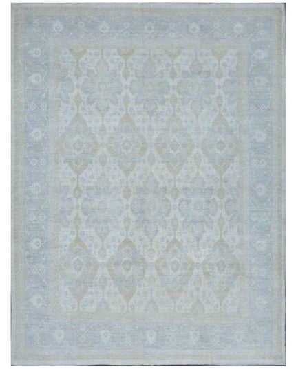 Serenity 10' 1" X 13' 0" Hand Knotted Wool Rug 10' 1" X 13' 0" (307 X 396) / Ivory / Wool