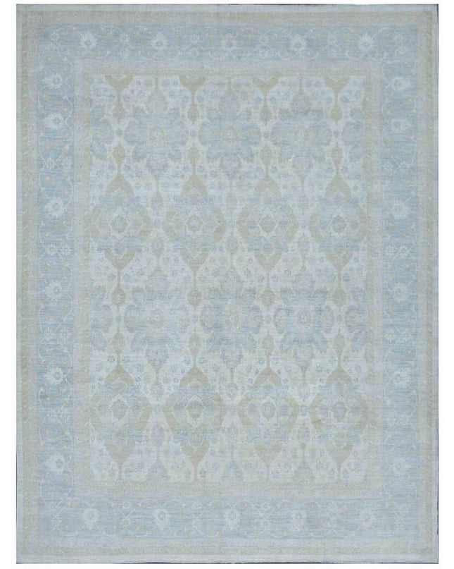 Serenity 10' 1" X 13' 0" Hand Knotted Wool Rug 10' 1" X 13' 0" (307 X 396) / Ivory / Wool